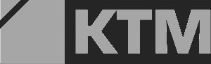 Серый логотип компании ООО «КТМ»